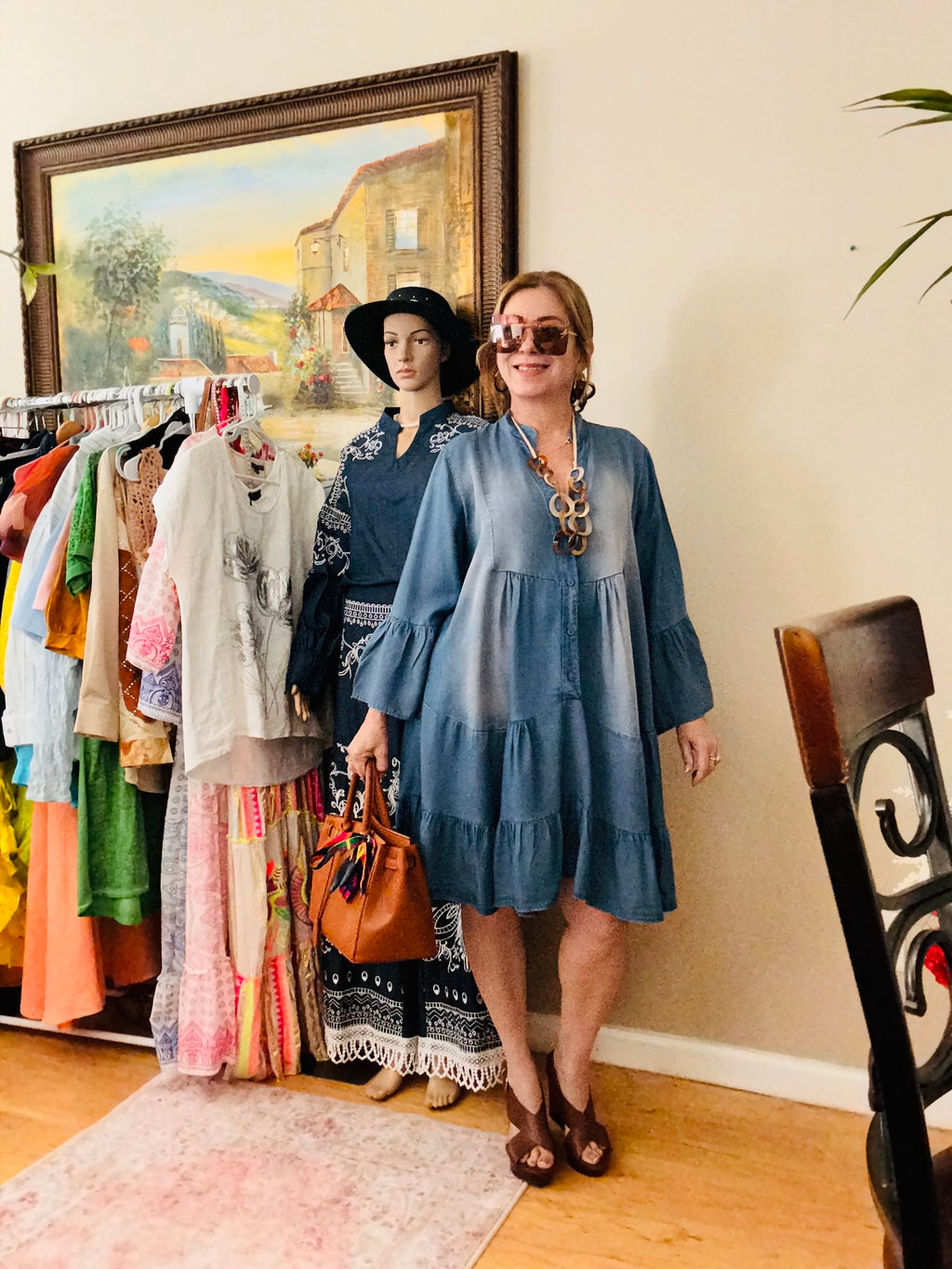 Denim dress