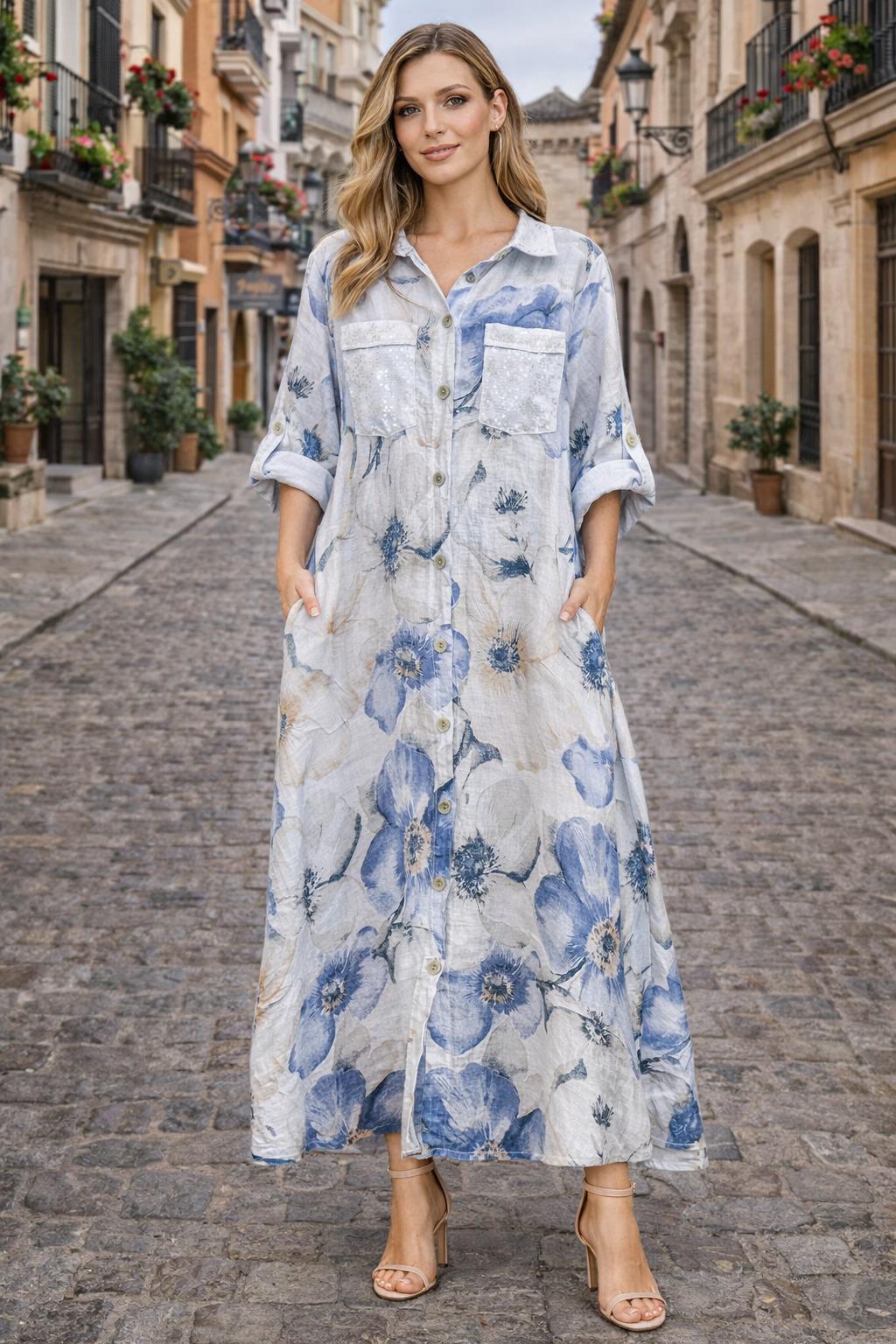 Delalila linen dress