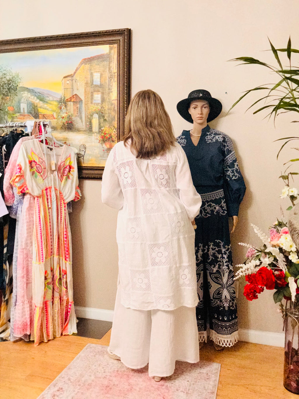 Linen crochet sets