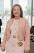 Iconic Parisian CH Pink Knit Cardigan Elegant