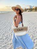 Mediterranean Woven Chloe Tote