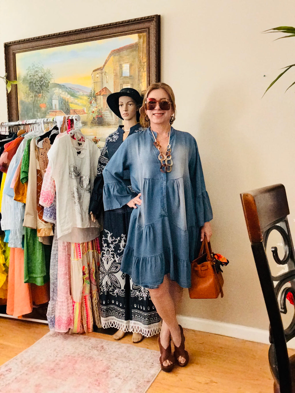 Denim dress