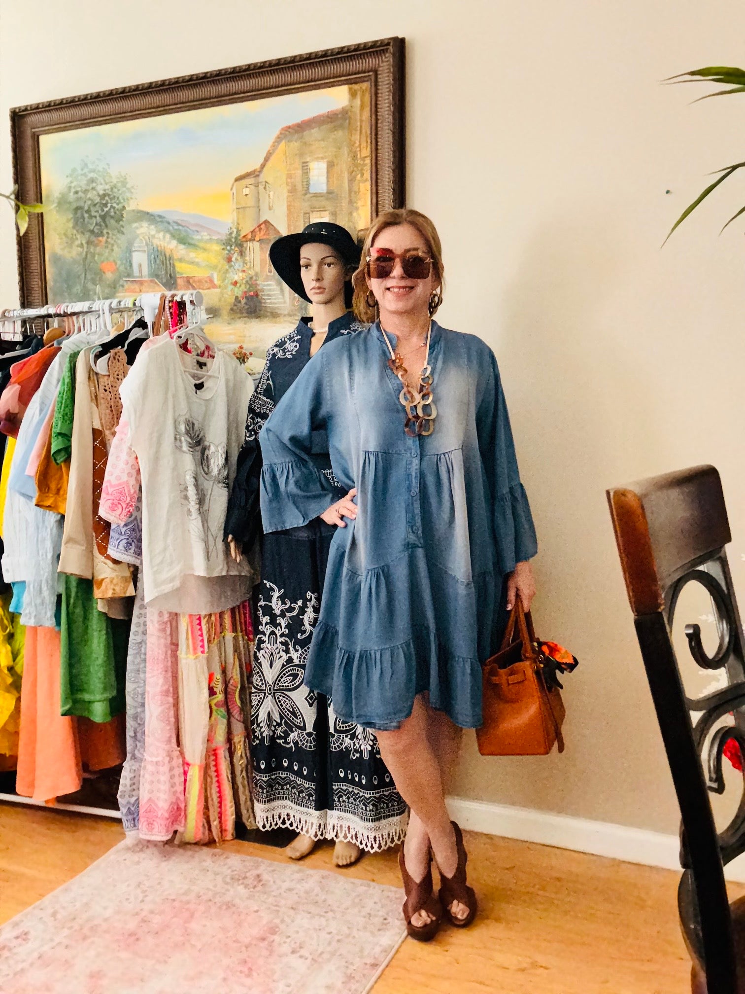Denim dress