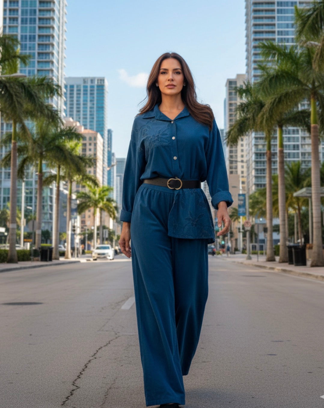 Midnight Azure Corduroy Set – Urban Luxe