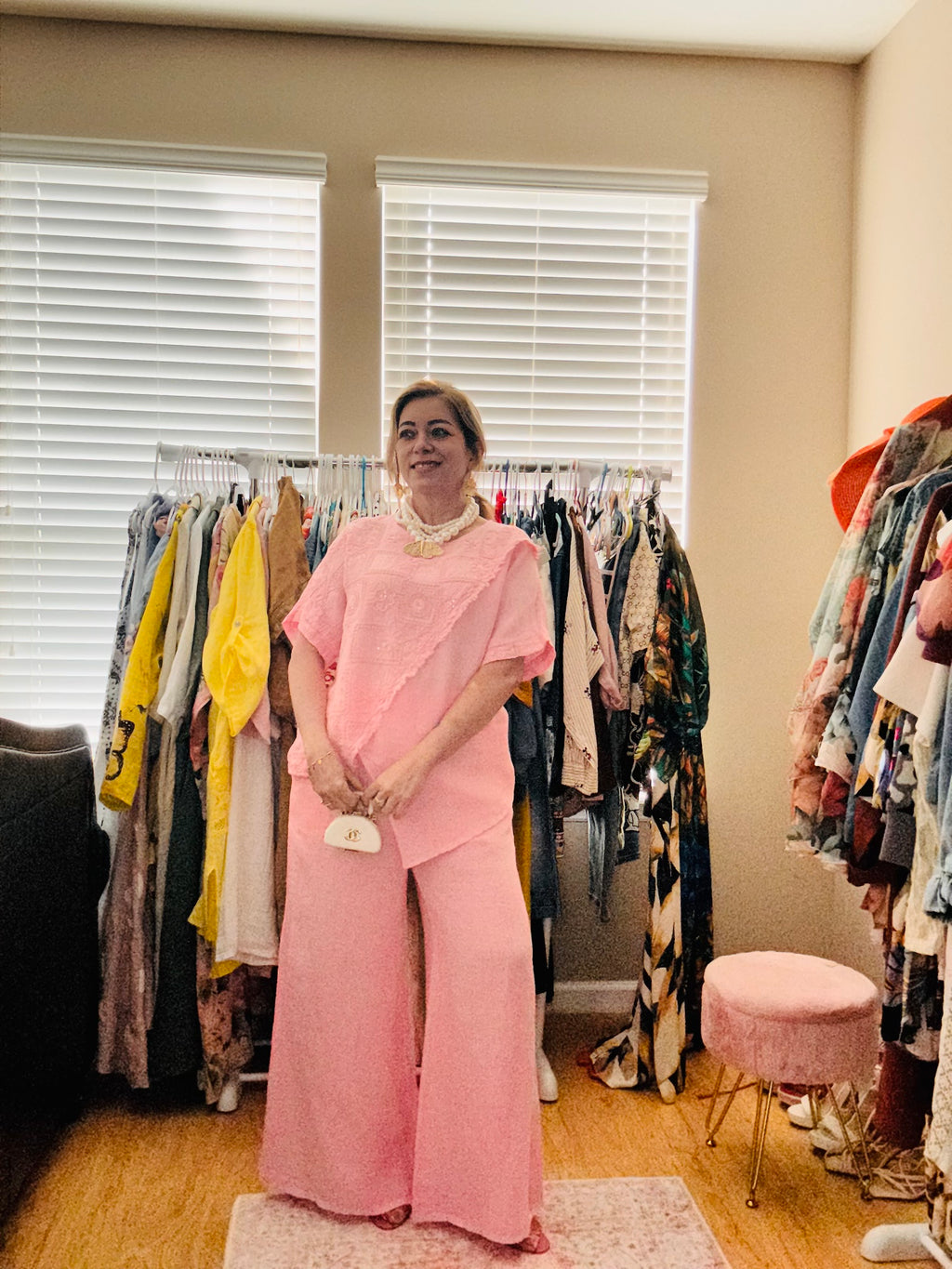 Rose linen set