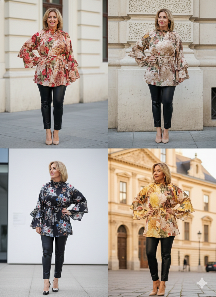 Linen elegant blouse