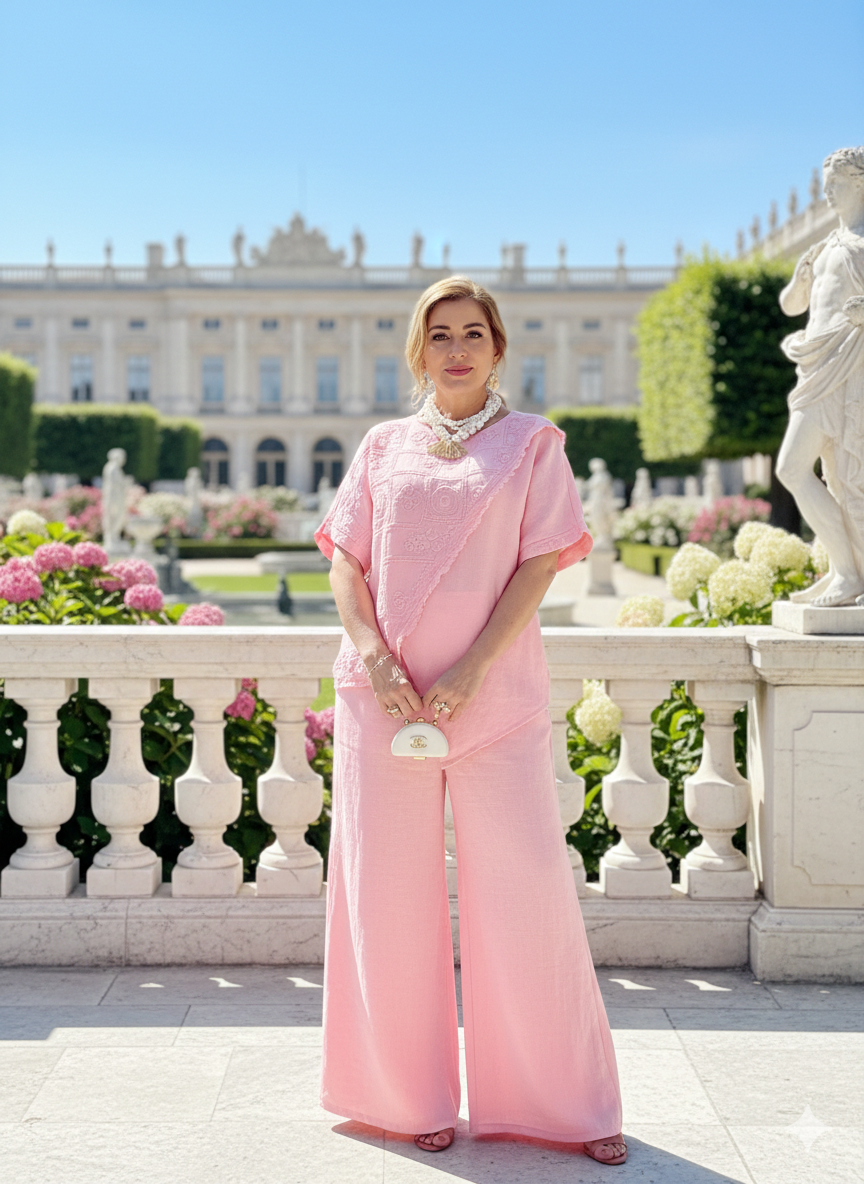 Rose linen set