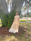 Golden garden dress